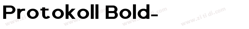 Protokoll Bold字体转换